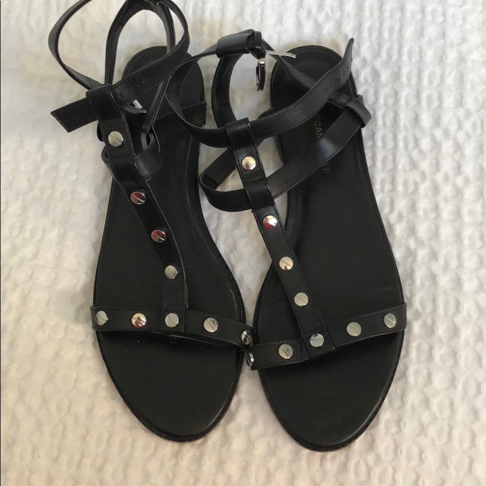 Rebecca minkoff black gladiator sandals